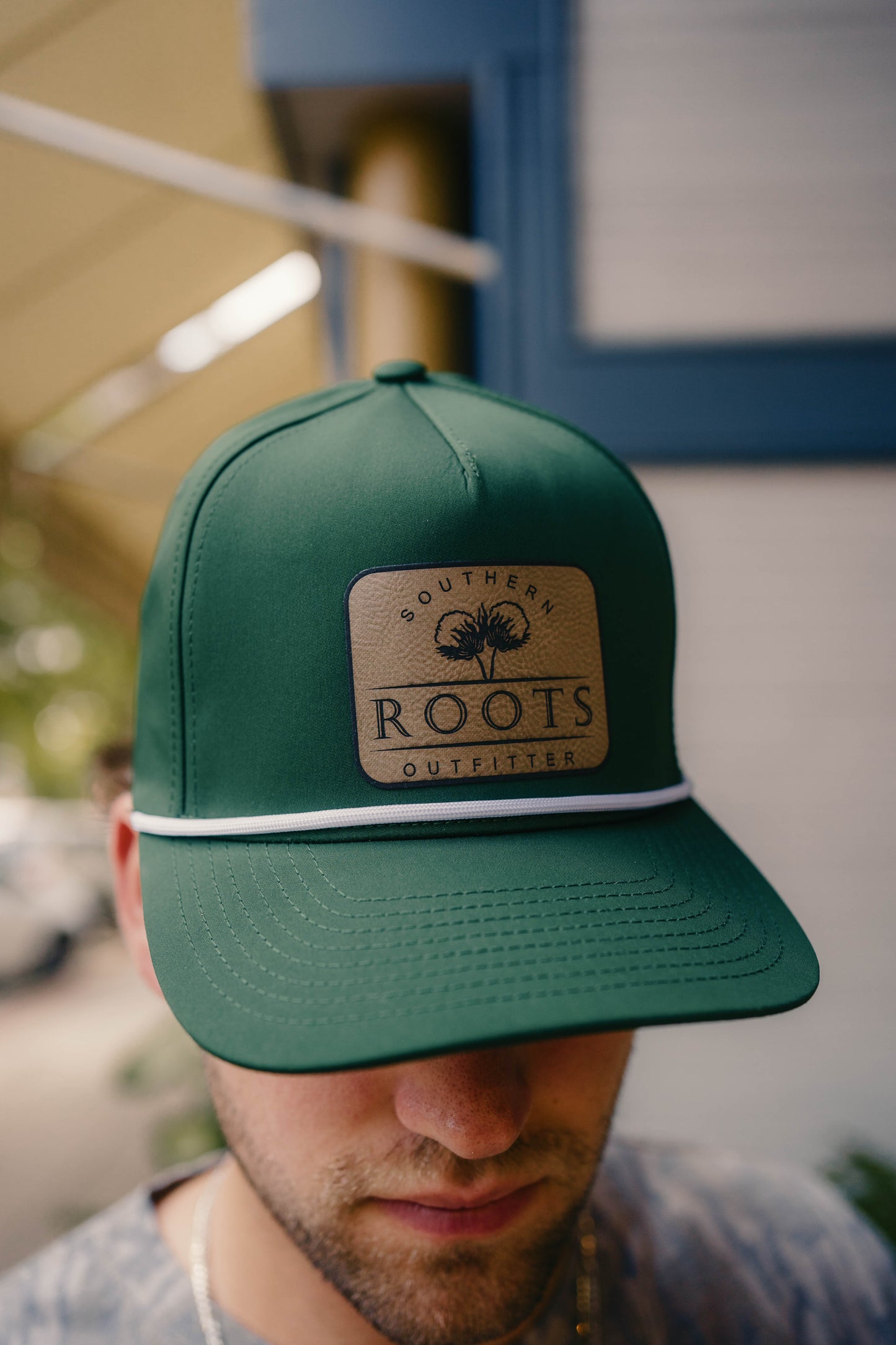 SRO COTTON PATCH HAT HUNTER GREEN